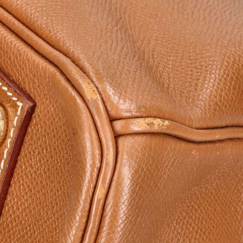 HERMES Birkin 40 Courchevel Leather Gold HW Size ONE SIZE