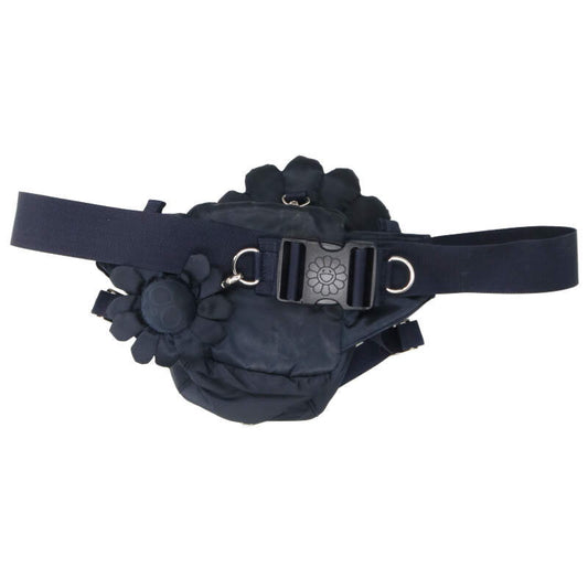 PORTER Black Flower Cushion Waist Bag Size ONE SIZE