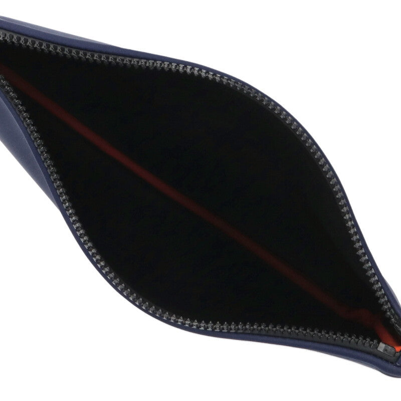 HERMES Neobain MM Logo Embossed Flat Pouch Size ONE SIZE