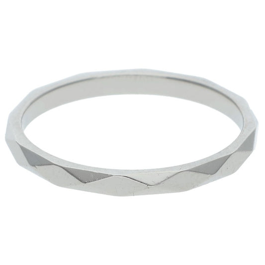 BOUCHERON Facette Small Pt950 Ring Silver Size ONE SIZE