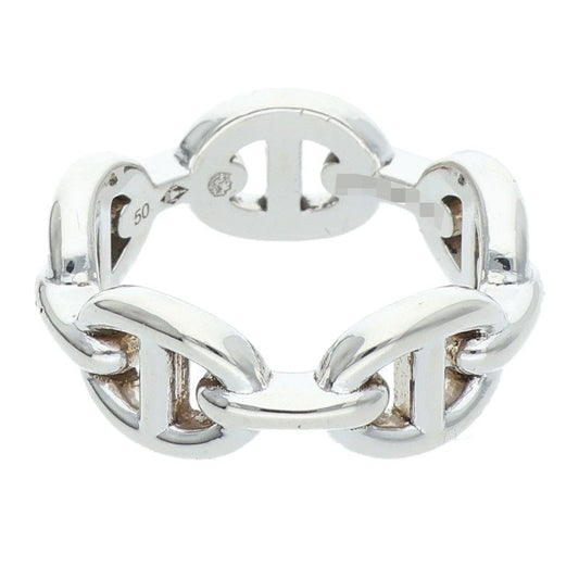 HERMES Chaine d'Ancre Enchainee PM Silver Ring Size ONE SIZE