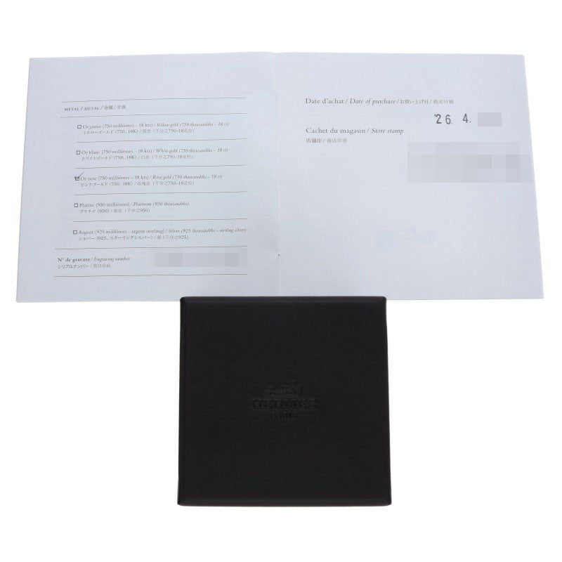 HERMES Echappee PM K18PG Pave Diamond Gold Size ONE SIZE