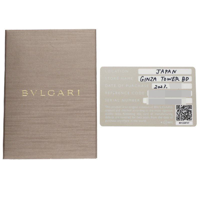 BVLGARI Serpenti Viper 18K Pink Gold Diamond Ring Size 52