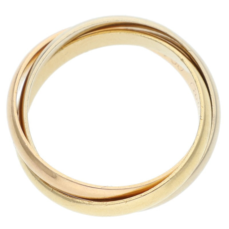 Cartier Trinity SM K18YG PG WG Gold Ring Multi Size JP 10