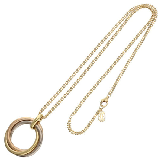 Cartier Trinity LM K18 YGPGWG Necklace