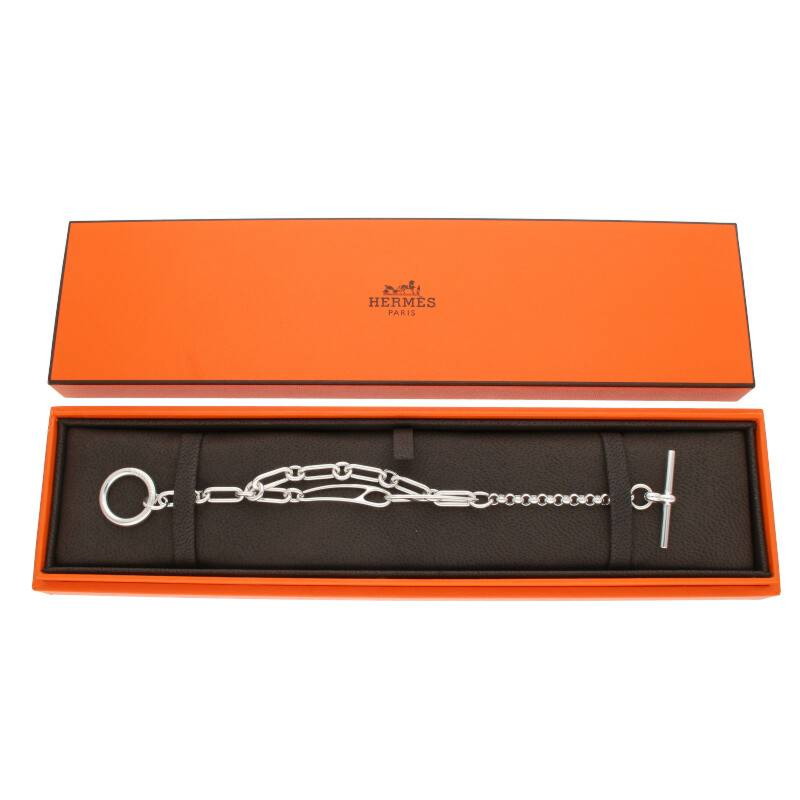 HERMES Chaine d'Ancre Punk Sterling Silver Size ONE SIZE