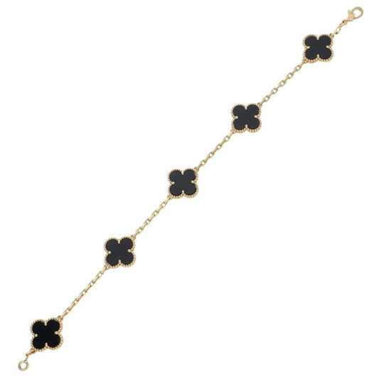 VANCLEEF & ARPELS Vintage Onyx Bracelet Size ONE SIZE
