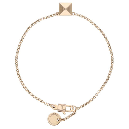HERMES Clou de H K18PG Diamond Bracelet Multi Size 16