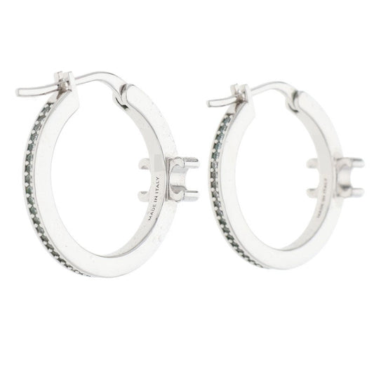 CELINE Sparkle Triomphe Crystal Hoop ONE SIZE Size ONE SIZE