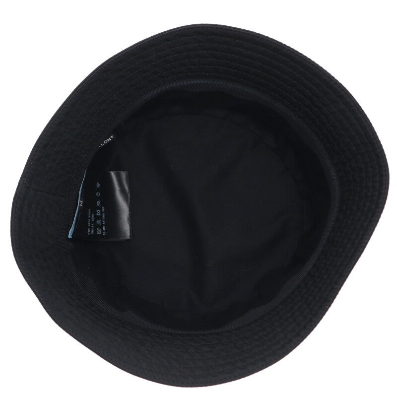 PRADA Black Re-Nylon Triangle Logo Bucket Hat Size ONE SIZE
