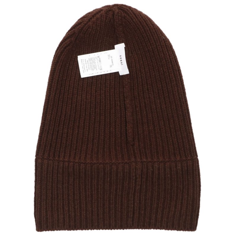 Sacai x Carhartt Wool Beanie Knit Cap Brown