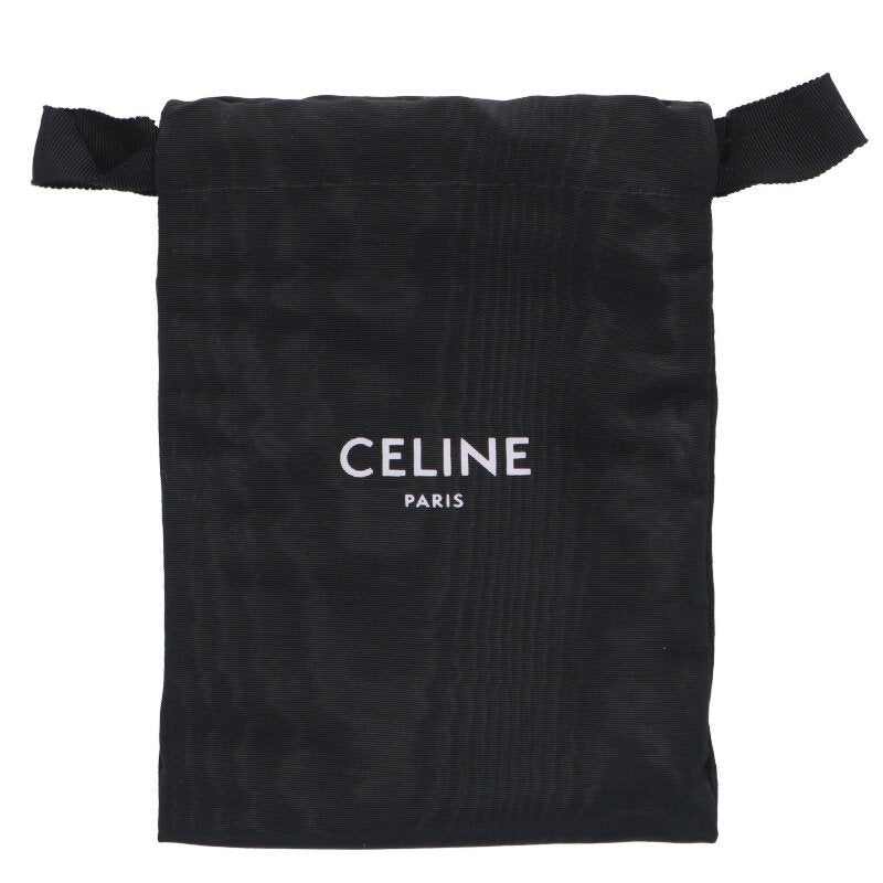 CELINE Braided Mesh Leather Belt Brown Gold Size ONE SIZE