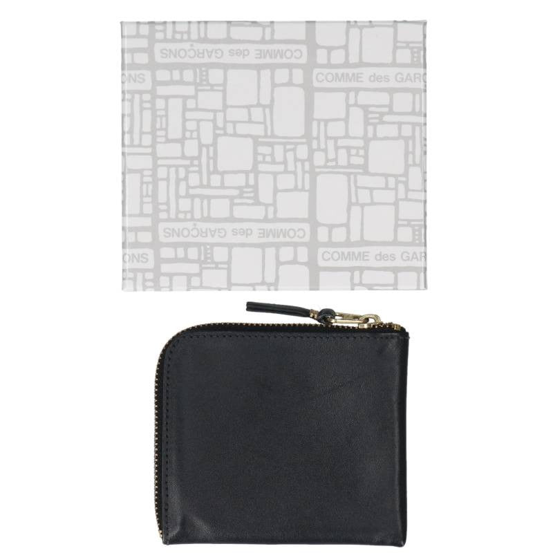 COMME des GARCONS L-Zip Leather Wallet Black Size ONE SIZE
