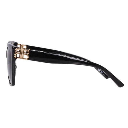 BALENCIAGA Asian Fit Sunglasses Black Gold Size ONE SIZE