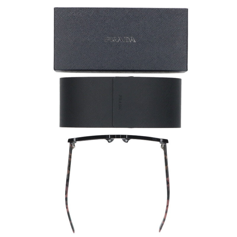 PRADA Square Frame Sunglasses Black/Pink Size ONE SIZE
