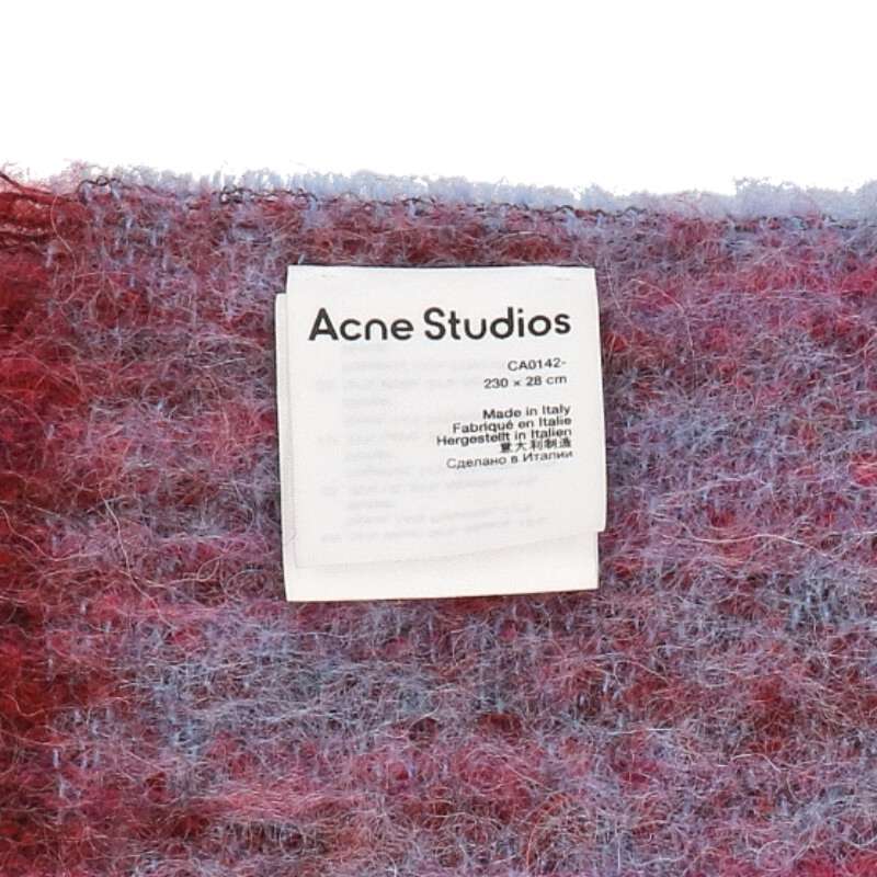 ACNE STUDIOS Alpaca Blend Scarf Multi-Color Size ONE SIZE