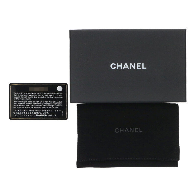 CHANEL Coco Mark Lambskin Chain Card Case Size ONE SIZE