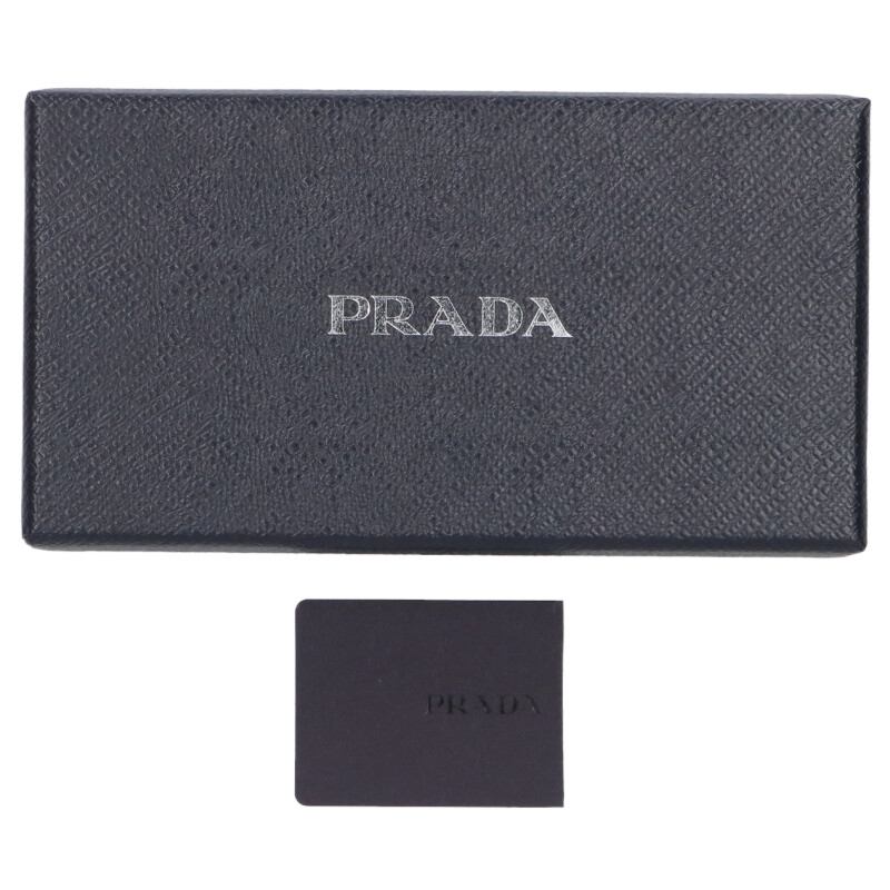 PRADA iPhone 15 Pro Triangle Logo Saffiano Case Black