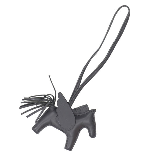 HERMES Rodeo Pegasus Agneau Milo Charm Gray Size PM