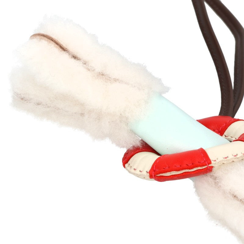 HERMES Buddy A La Mer Shearling Charm Multi Size PM