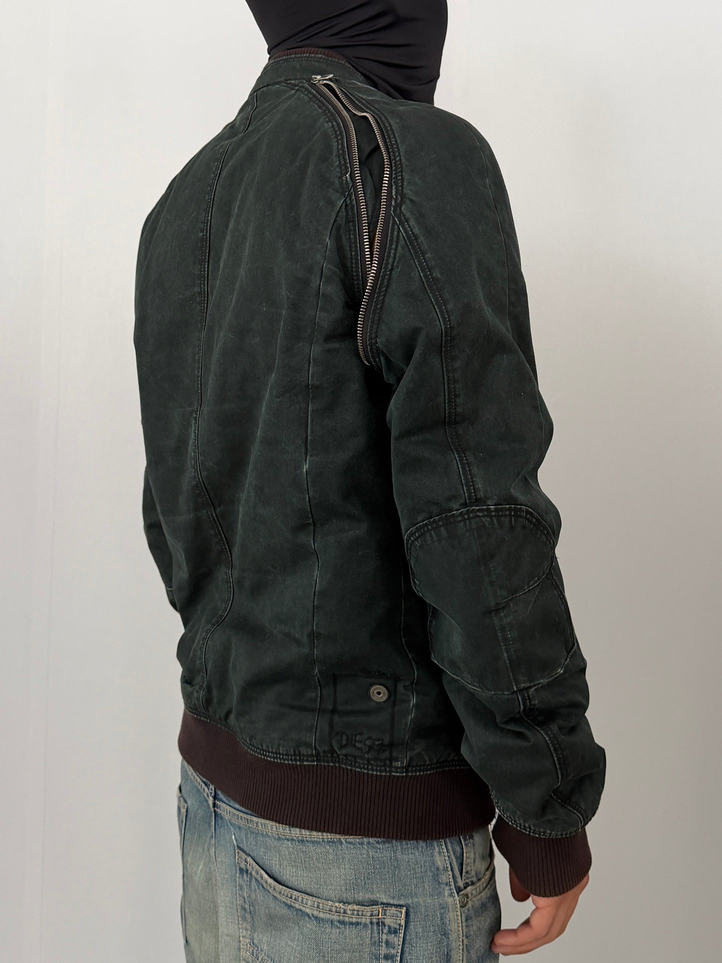Diesel Green Gimmick Cotton Jacket Size L