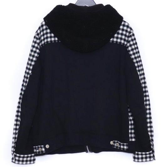 UNDERCOVER 23AW Check Hooded Denim Jacket Black Size 2