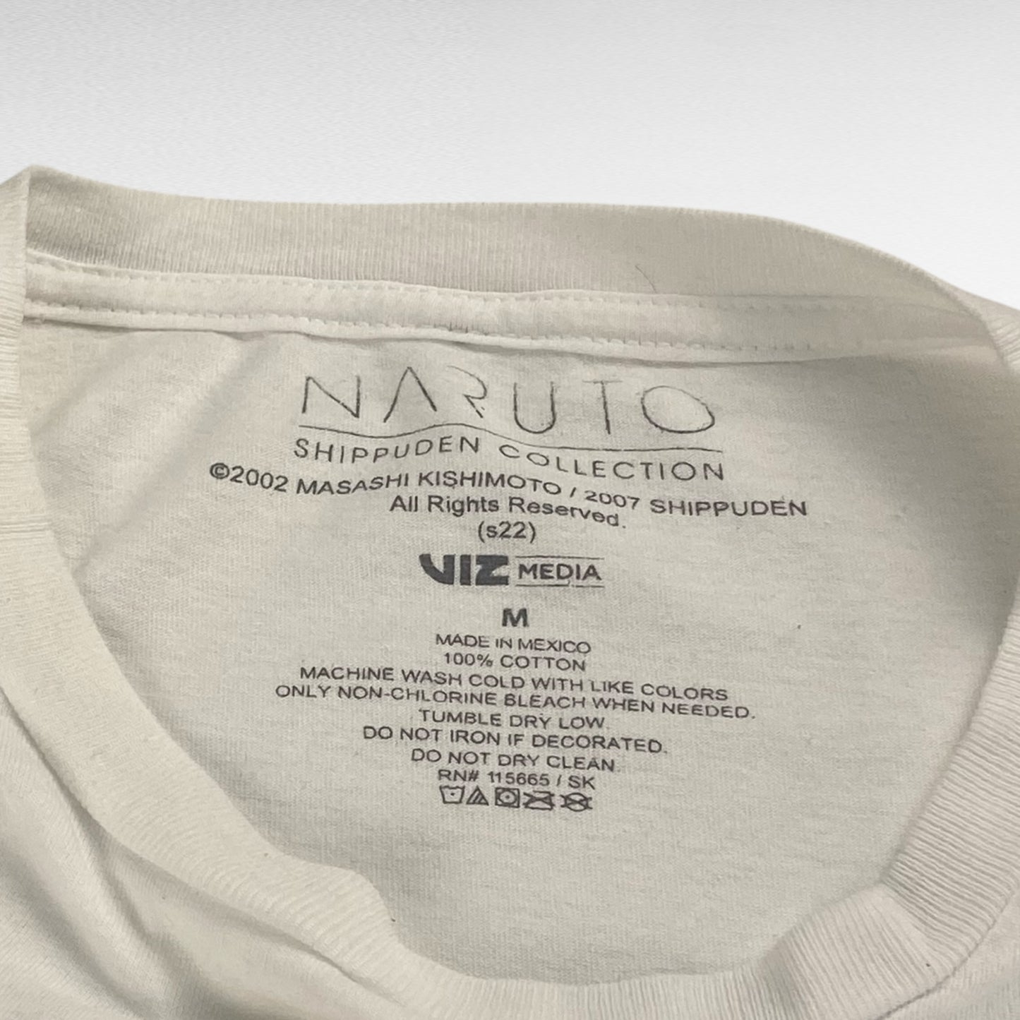 NARUTO T-Shirt White Size M
