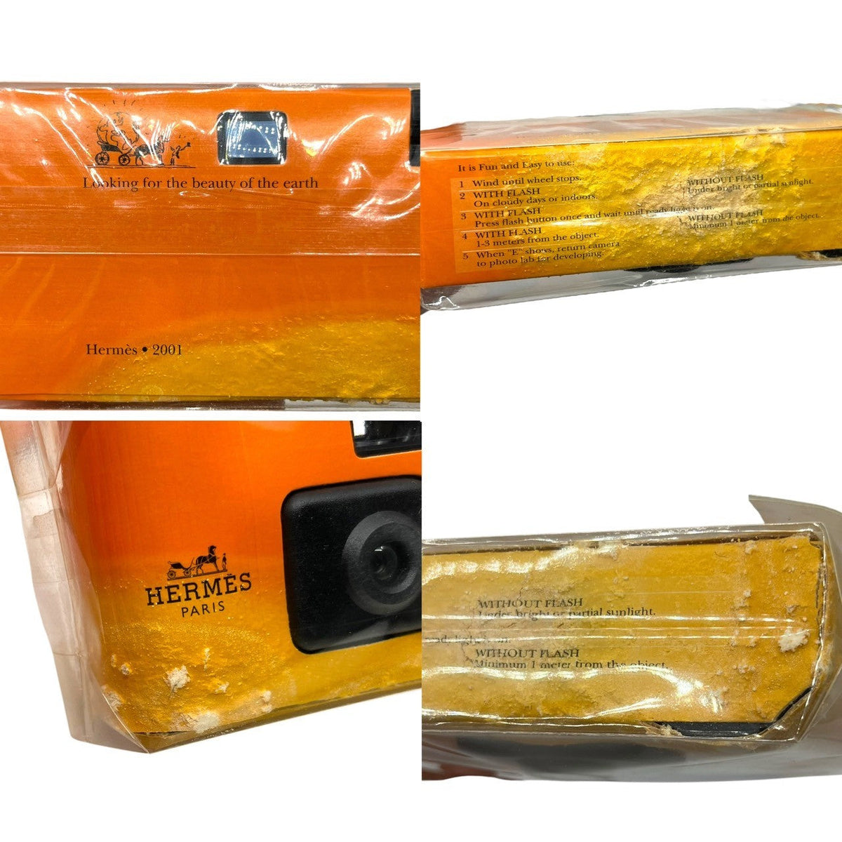 HERMES 2001 Novelty Instant Camera Orange