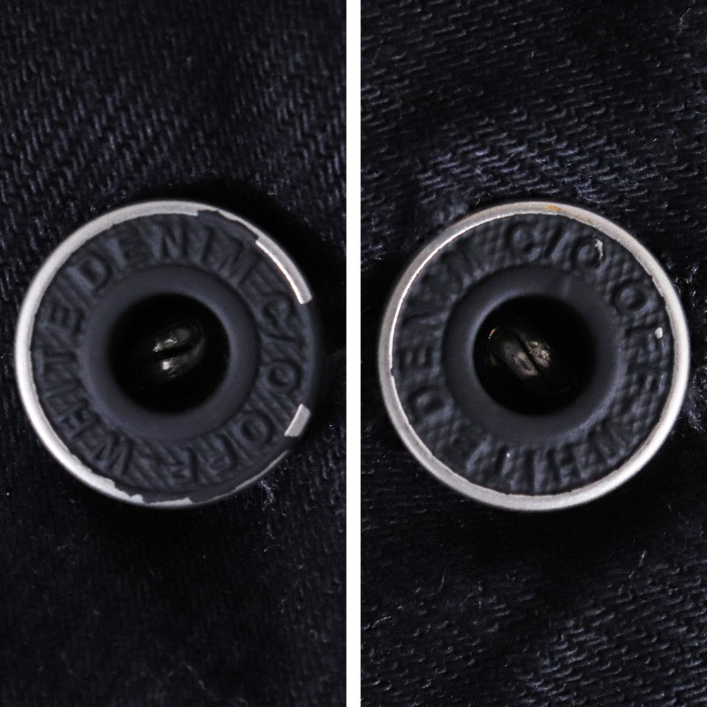OFF-WHITE Logo Printed Denim Jacket Black Size XL