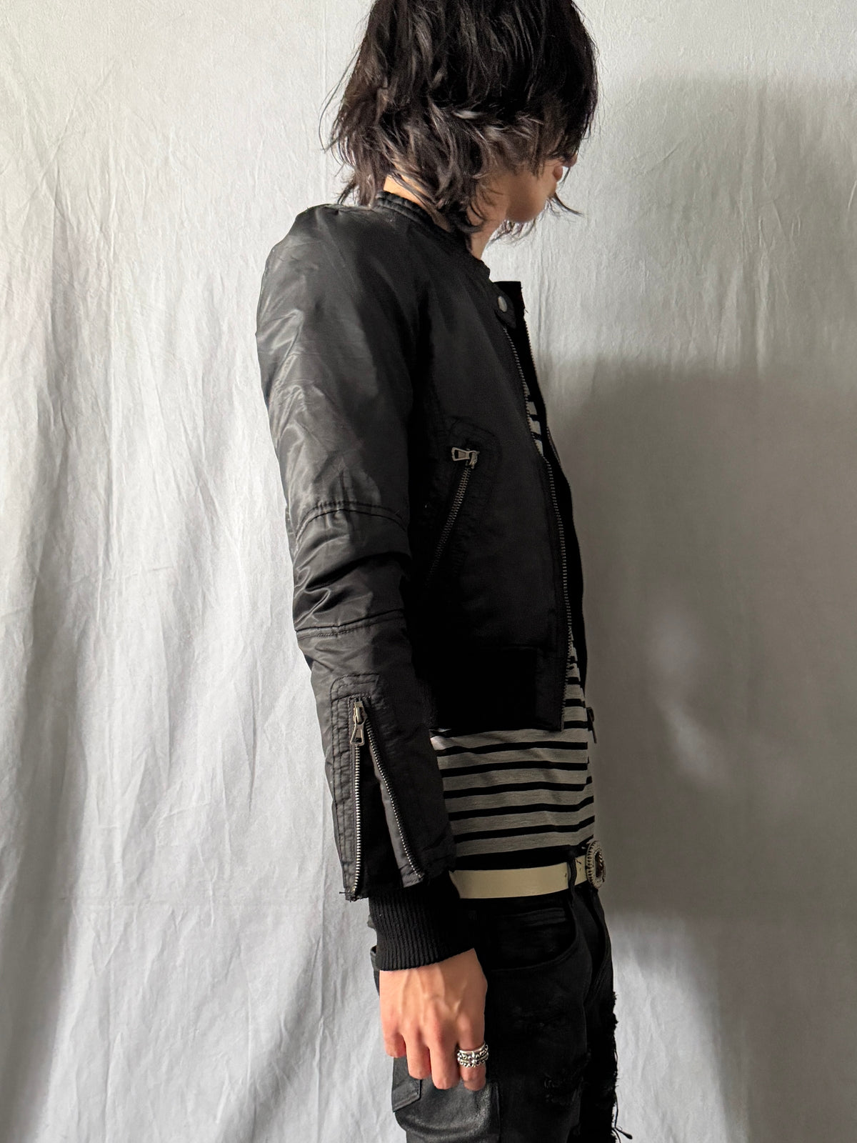 goa Nylon Short Flight Jacket Size FREE