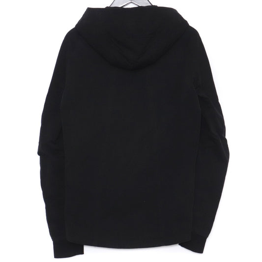 Devoa Black Hooded Zip-Up Jacket Size 1