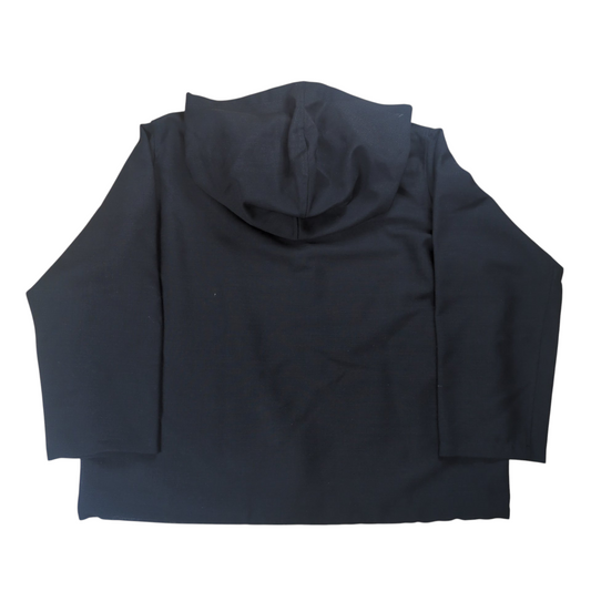 Y's Summer Wool Gabardine Smock Hoodie