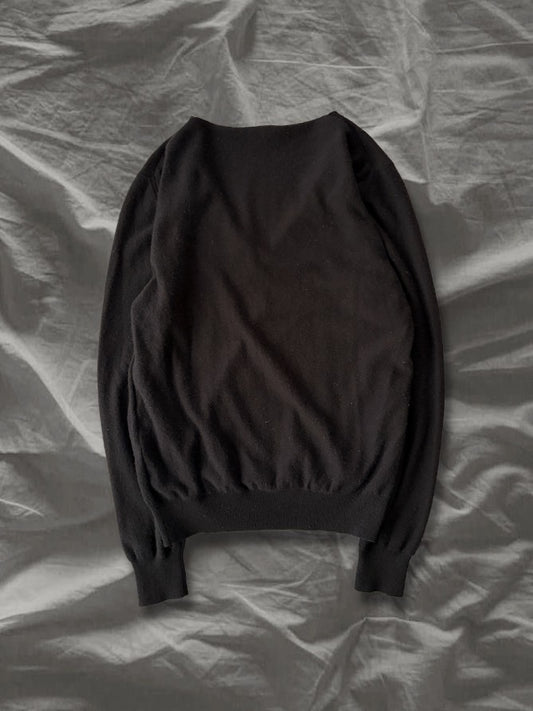 BOTTEGA VENETA 2010s Cashmere Docking V-Neck Sweater Size 48