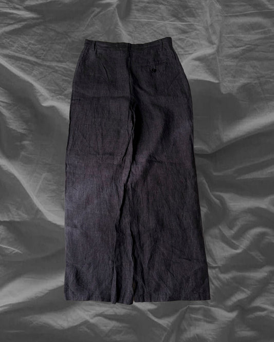 agnes b. agnnes b. Linen Pleated Drape Wide Slacks Size M