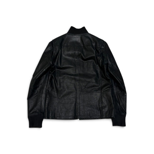 Vintage Black G.G.D Pig Leather Shirt Size 2