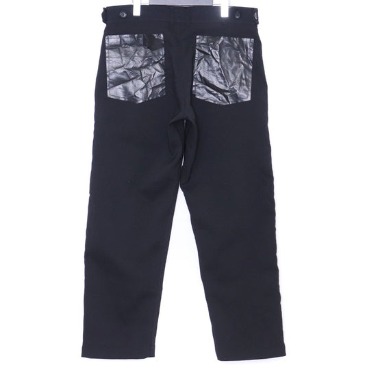 Comme des Garcons SHIRT EVA Back Pocket Pants Black Size XS