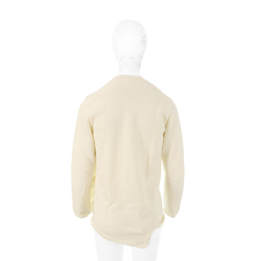 COMME des GARCONS 2022 A/W Off-White Acrylic Sweater Size XS