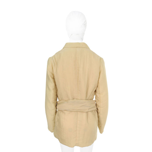 Helmut Lang Cupra Nylon Belt Beige Size 40