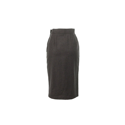 Vivienne Westwood Wool Skirt Gray Beige Size 40