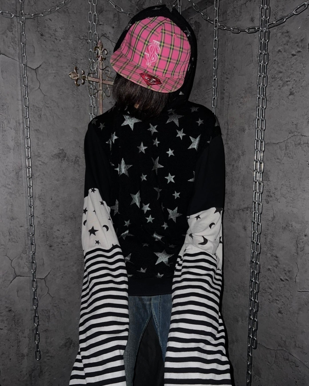Swagger Pink Check Cap Size ONE SIZE