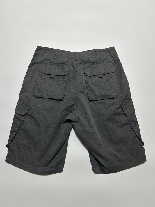 GOODENOUGH 2000s Poly Cotton Cargo Shorts Gray Size M