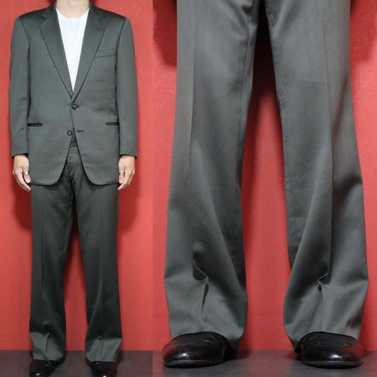 Burberrys 90s Shadow Stripe Flare Suit Blazer