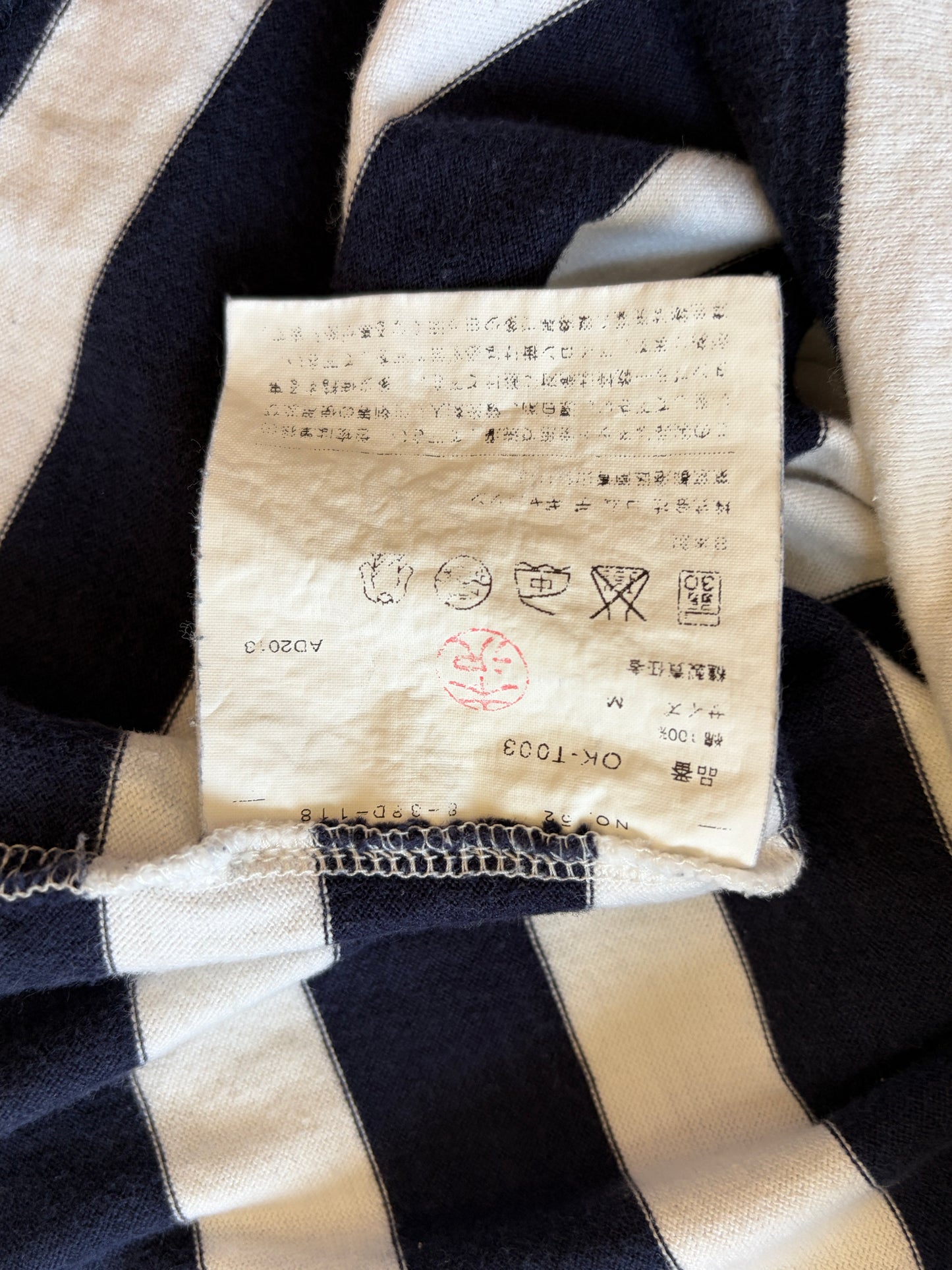 Japanese Brand CdG Long Sleeve Shirt Multi Size XS