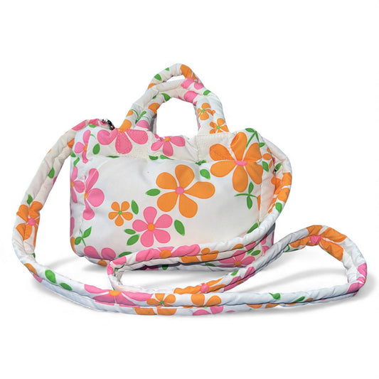 ERL Floral Print Puffer Down Bag ONE SIZE Size ONE SIZE