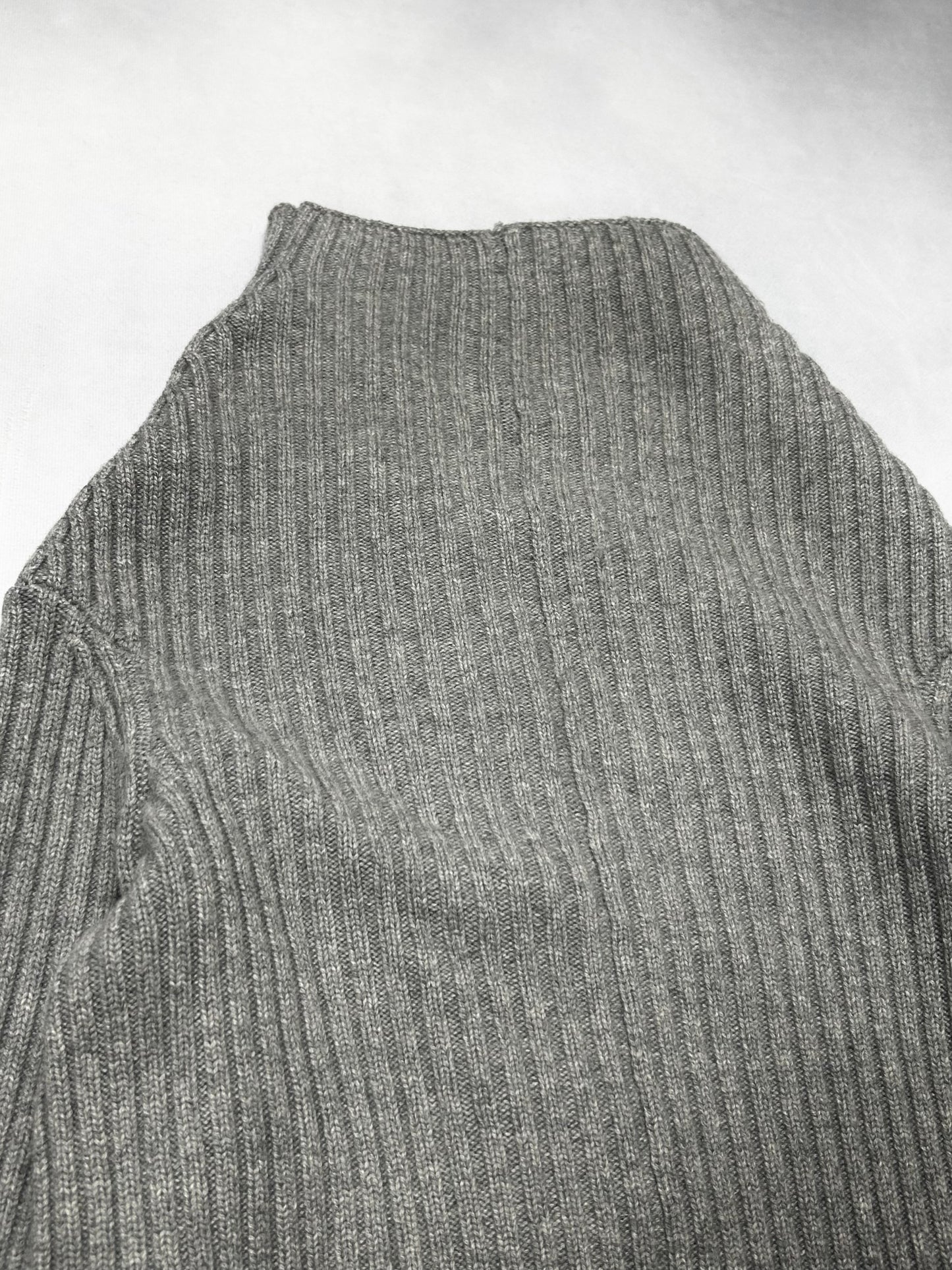 LUTZ HUELLE Asymmetry Tight Zip Knit F/W2014 Gray Size 34