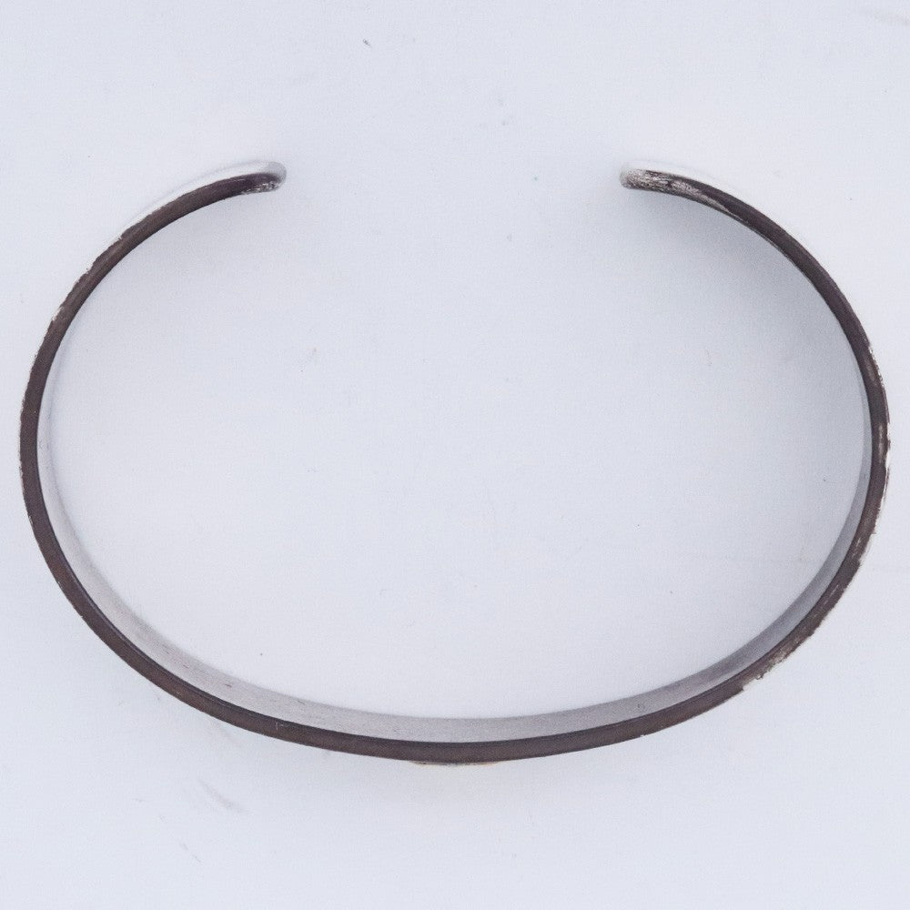 GORO'S Flat Gold Eagle Bracelet Silver Gold Size L
