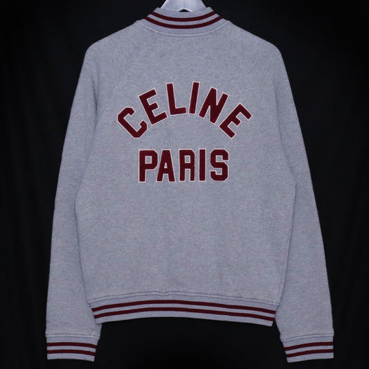 CELINE Teddy College Jacket Gray Size S