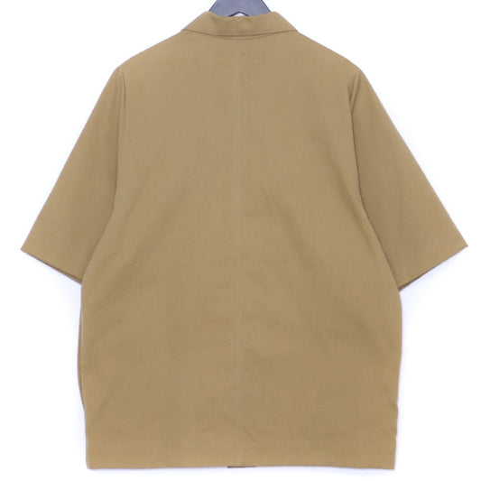 A.F ARTEFACT 25SS Twill Half Sleeve Shirt Beige Size 2