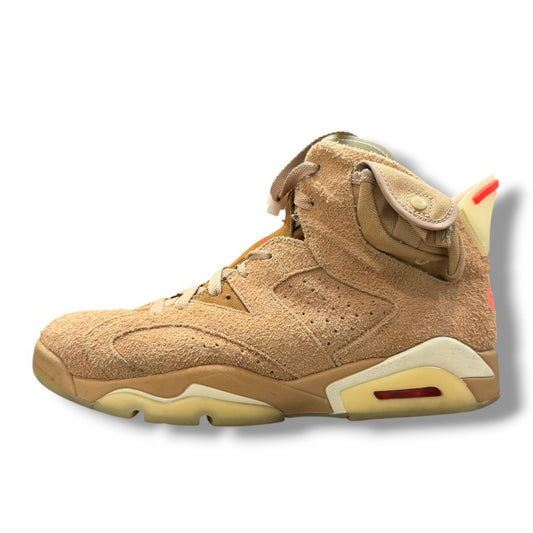 NIKE x TRAVIS SCOTT Air Jordan 6 Sneakers Beige Size 26.5cm