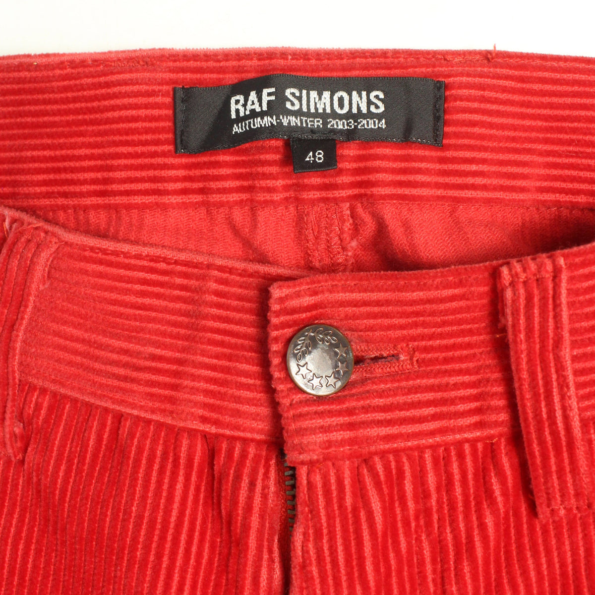 Raf Simons 2003 A/W Red Pants Size 48